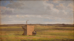 The Artist's Shelter on the Moors in Jutland by Hans Smidth