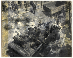 The assassination of Reinhard Heydrich by Terence Cuneo