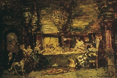 The Banquet by Adolphe Joseph Thomas Monticelli