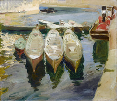 The Basque Port of Guetaria by Joaquín Sorolla