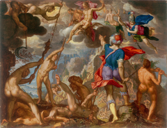 The Battle between the Gods and the Giants by Joachim Wtewael