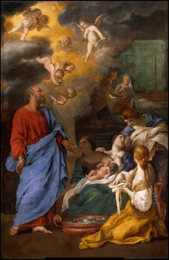 The Birth of Saint John the Baptist by Andrea Sacchi