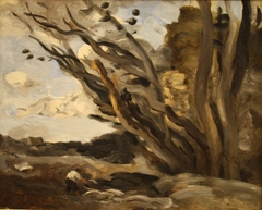 The Blast by Jean-Baptiste-Camille Corot