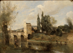 The Bridge at Mantes by Jean-Baptiste-Camille Corot by Jean-Baptiste-Camille Corot