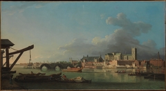 The Building of Westminster Bridge by Samuel Scott