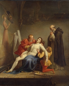 The Death of Masaccio by Auguste Couder