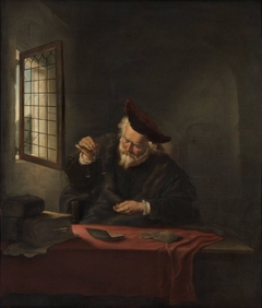 The gold-weigher by Salomon Koninck