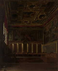 The Hall of Ambassadors in the Doge's Palace in Venice by Władysław Czachórski