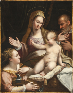 The Holy Family with Saint Catherine of Alexandria by Lavinia Fontana