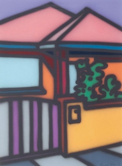 The Home with the Purple Gate by Howard Arkley