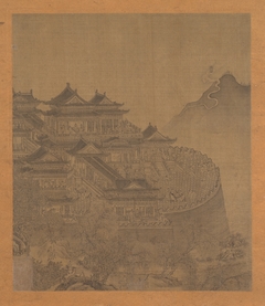 The Immortal Lü Dongbin Appearing over the Yueyang Pavilion by anonymous painter