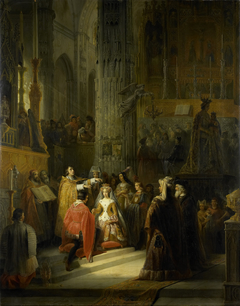 The Marriage of Jacqueline, Countess of Hainaut (Jacoba of Bavaria), and John IV, Duke of Brabant, on 10 March 1418 by Jacobus Josephus Eeckhout