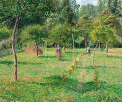 The Orchard at Éragny by Camille Pissarro