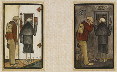 The Peasant and Death at the Gates of Heaven and Hell by Hugo Simberg