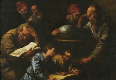 The Philosophers (Ptolemy and Euclid with Their Pupils) by Pietro della Vecchia