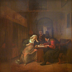 The Physician writes a Prescription for a Young Woman by Jan Steen