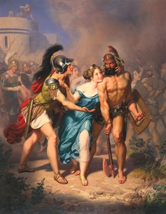 The Rape Of The Sabines: The Invasion. by Charles Christian Nahl