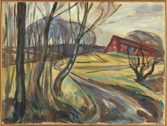 The Red House by Edvard Munch