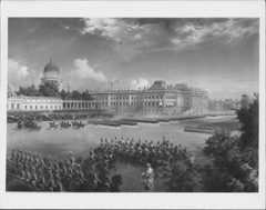 The Review at Potsdam, 17th August 1858 by George Housman Thomas