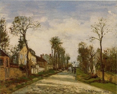 The Road to Versailles at Louveciennes by Camille Pissarro