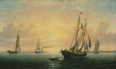 The Schooner Jane of Bath, Maine by William Bradford