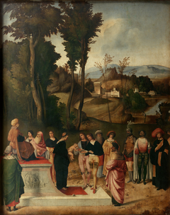 The Test of Fire of Moses by Giorgione