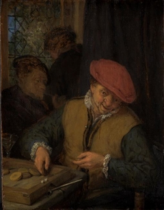 The tric-trac game by Adriaen van Ostade