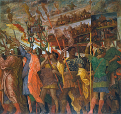 The Triumphs of Caesar: 1. The Picture-Bearers by Andrea Mantegna