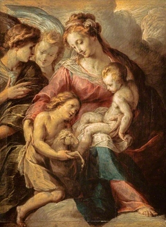 The Virgin and Child with the Infant Saint John and Attendant Angels by Giulio Cesare Procaccini