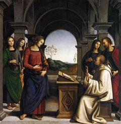 The Virgin appearing to St. Bernard by Pietro Perugino