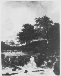 The Waterfall in front of the Wooded Slope by Jacob van Ruisdael