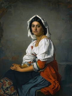 The young Italian woman by Henri Lehmann