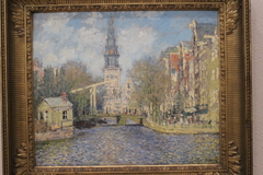 The Zuiderkerk, Amsterdam (Looking up the Groenburgwal) by Claude Monet