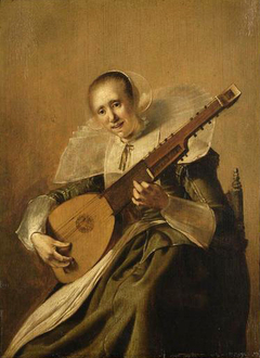 Theorbo Player by Pieter Codde