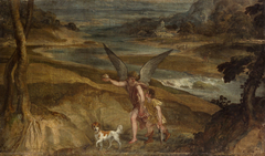 Tobias und der Erzengel Raphael auf Wanderschaft by Lambert Sustris