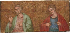 Two Apostles: Fragment of Predella by Anonymous