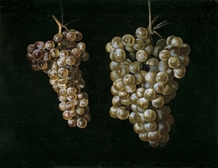 Two Bunches of Grapes by Miguel de Pret