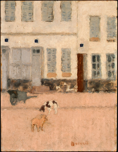 Two Dogs in a Deserted Street by Pierre Bonnard