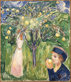 Two Women in the Garden by Edvard Munch