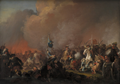 Udfaldet på Amager 1658 under Svenskekrigen 1657-60 by Christian August Lorentzen