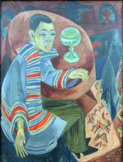 Self-portrait as a Drinker by Ernst Ludwig Kirchner