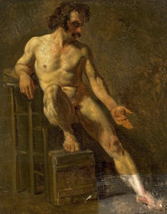 A study for a nude by Théodore Géricault