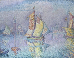 Venise, la voile jaune by Paul Signac