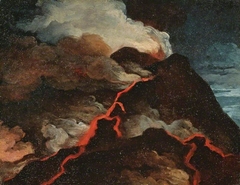 Vesuvius in eruption by Anicet Charles Gabriel Lemonnier