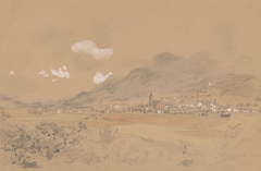 View of a Village below the Mountains by Jan Nowopacký