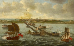 View of Dunkirk in the 17th century by Ludolf Bakhuizen