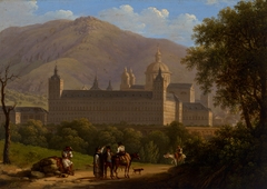 View of the Escorial (one of a pair) by Giuseppe Canella