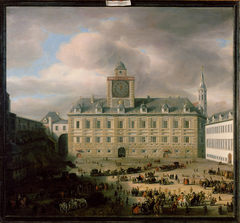 View of the Hofburg in Vienna by Samuel van Hoogstraten