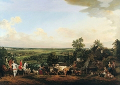 View of Wilanów meadows by Bernardo Bellotto