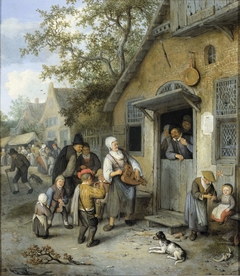 Village Kermesse by Cornelis Dusart